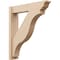 Ekena Millwork 6-in W x 28-in D x 32-in H Funston Trad Rough Cedar Woodgrain TimberThane Outlooker, Primed Tan OUTUR060X28X32FST04RCPR - alternate 1